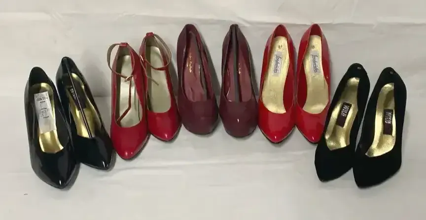 (5) Pairs of Vintage High Heels- Lot #9