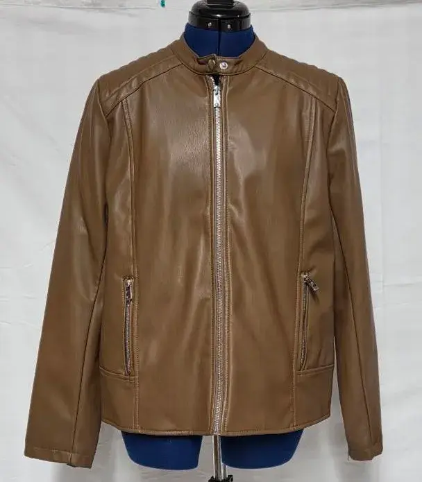 Women's Faux Leather Jacket- Size L