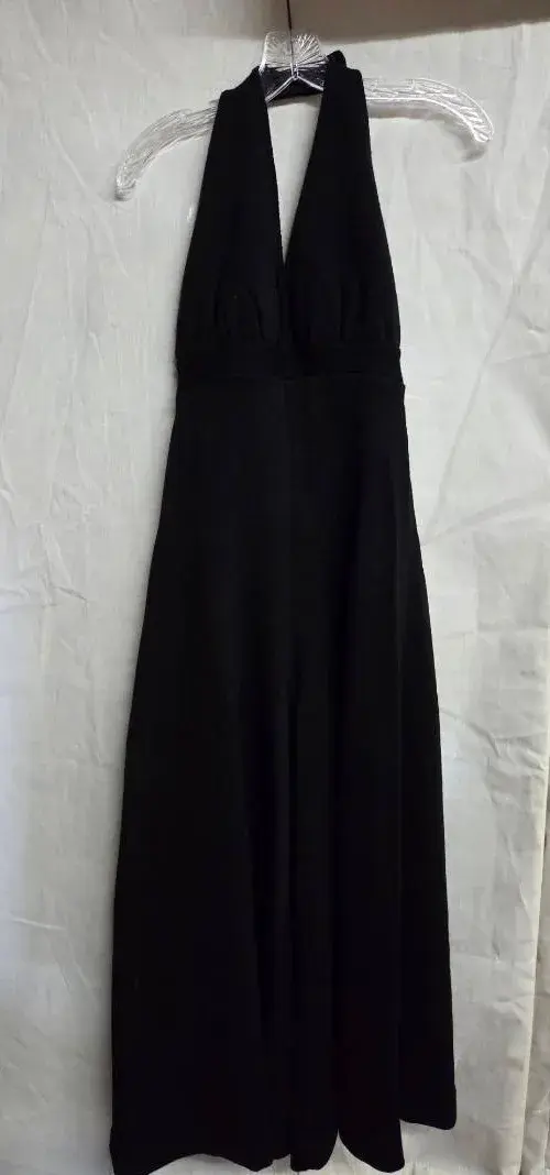 Vintage Halter Sweater Palazzo Jumpsuit
