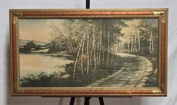 Country Road Vintage Art Print 