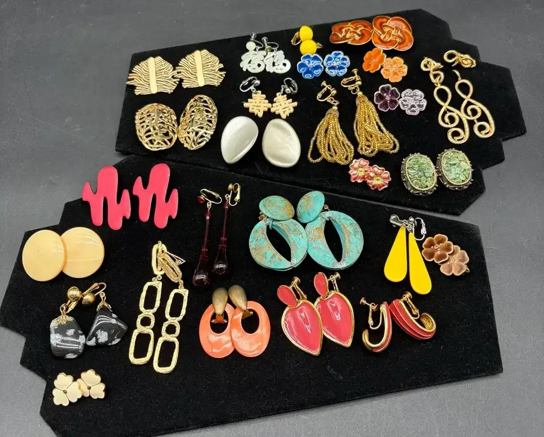 Colorful Costume Jewelry Earrings