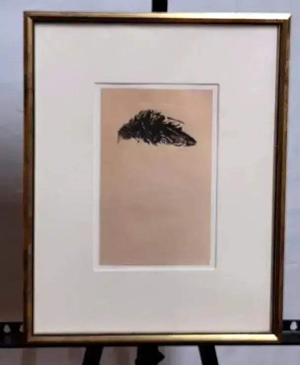 "Dead Crow" by Leonard Baskin Signed Print 