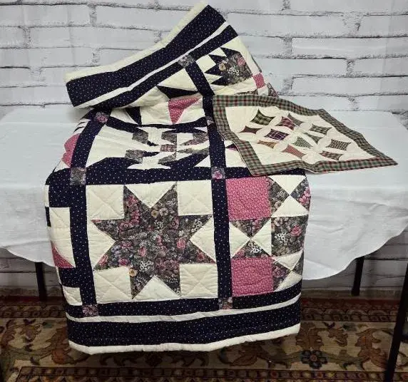 Handmade Quilt & Pillow Cover