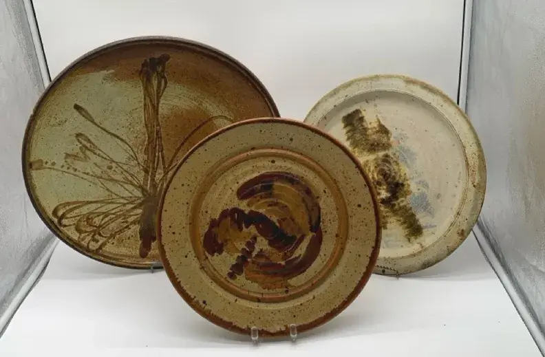 (3) Vintage Signed Pottery Pieces