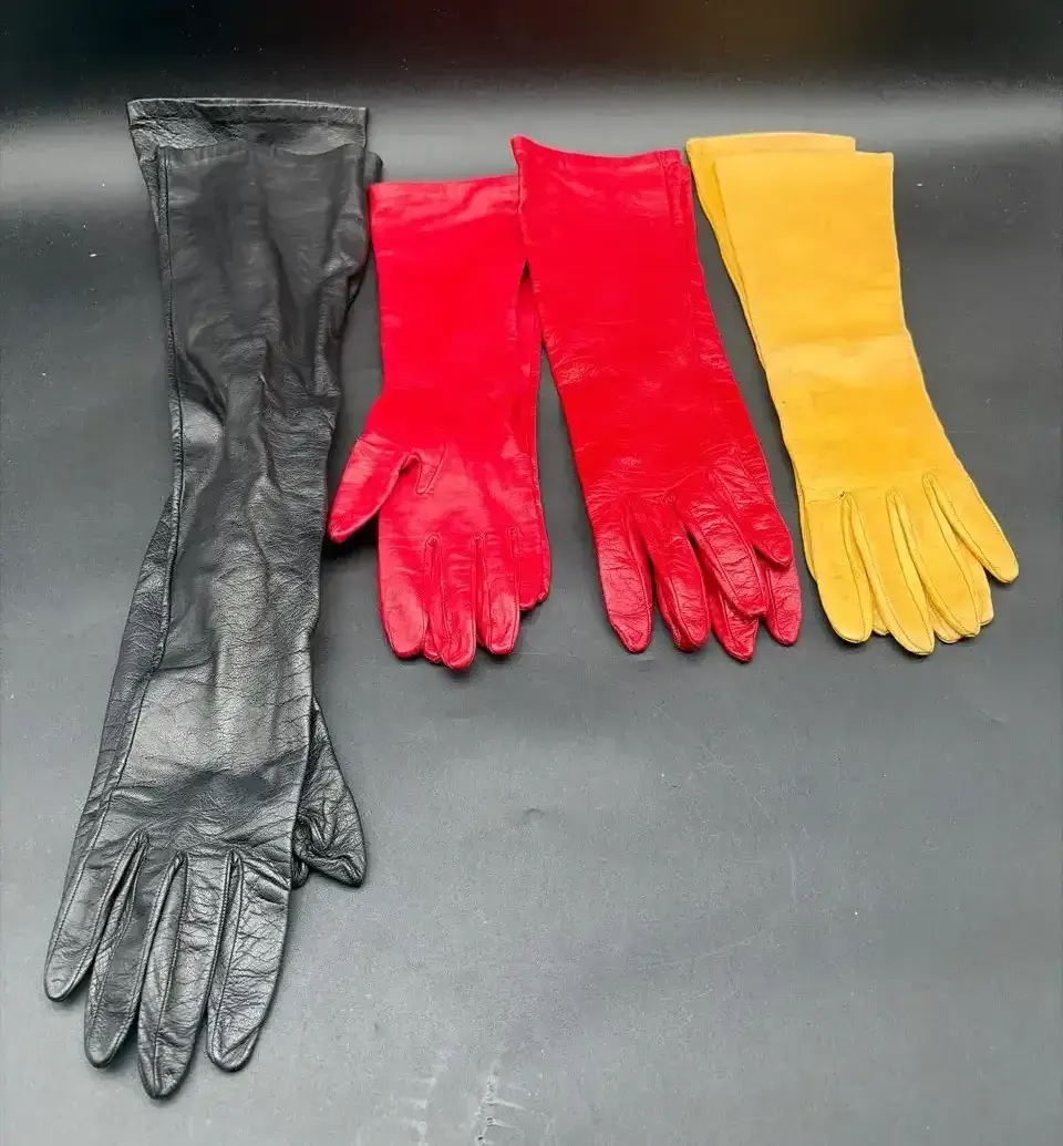 (4) Pairs of Vintage Leather Gloves