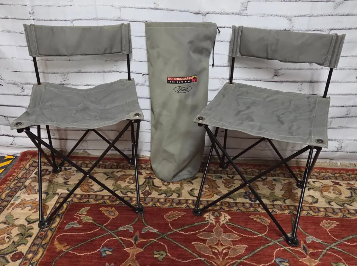 (2) Ford Outfitters Canvas Chairs w/ Bag