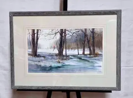 Paul Landry Skating Pond Print 