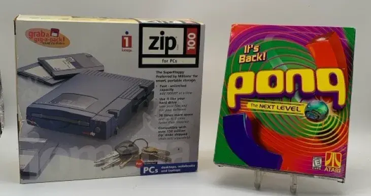Zip for PCs and Atari Pong CD ROM 