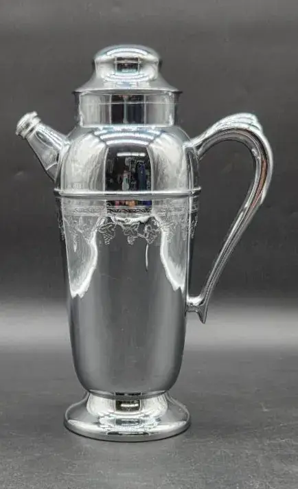 Art Deco Chrome Plated Cocktail Shaker