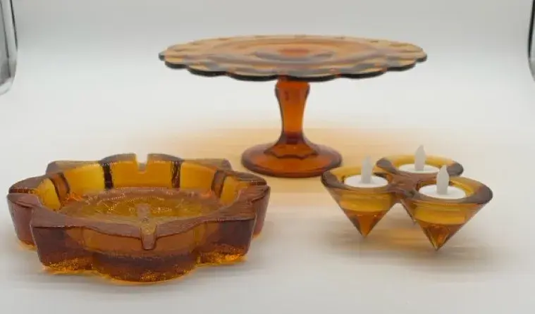 Vintage Amber Art Glass Collection