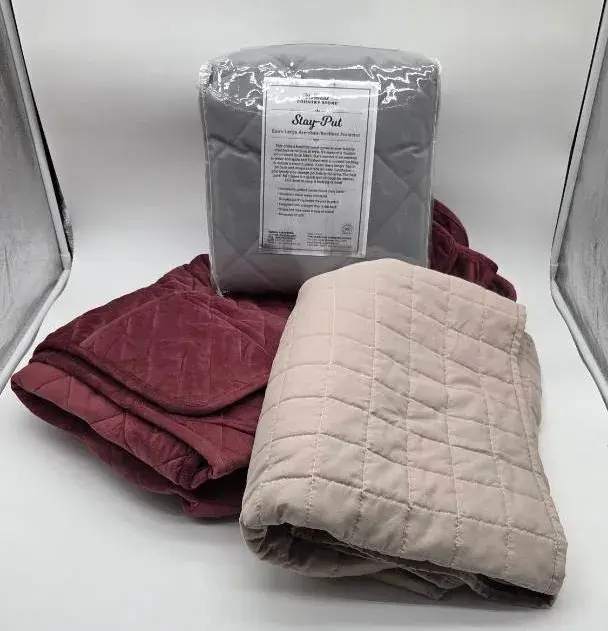 (3) Quilted Armchair/Recliner Covers
