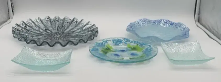 Decorative Glass Plates Including Sydenstricker