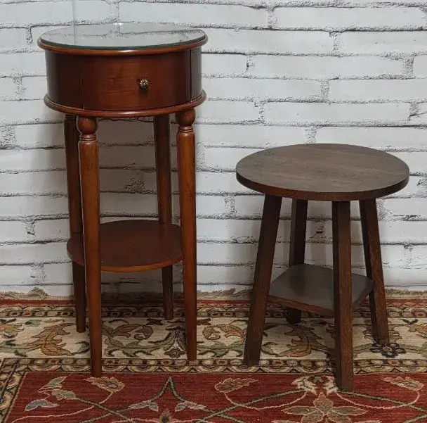(2) Round Accent Tables
