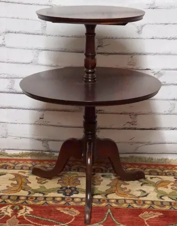 Round 2 Tier Tripod Leg Butler's Table