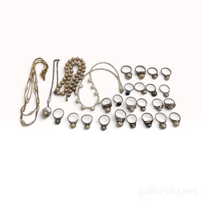 An Assortment of Sterling Silver and 8.0mm Up Freshwater Pearl Jewelry