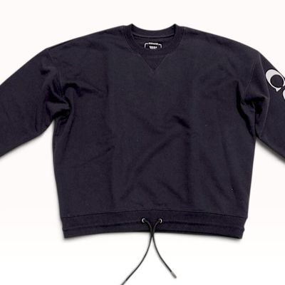 Coach Essential Drawstring Waist Cotton Sweatshirt Navy Medium