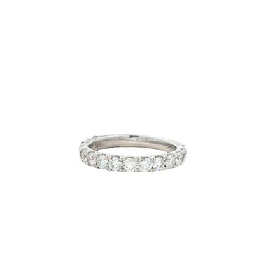 14K White Gold Diamond Anniversary Band