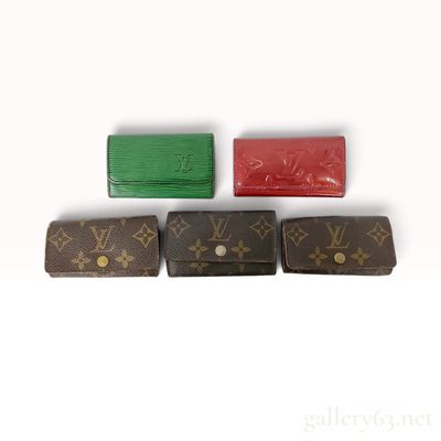 A Collection of Louis Vuitton Key Holders in Monogram Canvas Epi and Vernis Leather