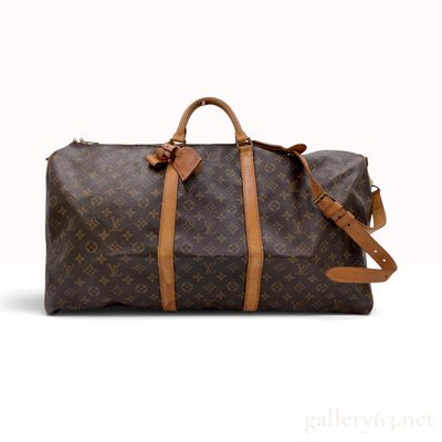 Vintage Louis Vuitton Monogram Keepall Bandouliere 55 Travel Bag