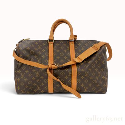 Louis Vuitton Monogram Canvas Keepall Bandouliere 55 with Strap