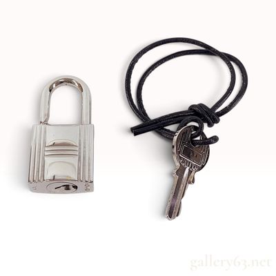 Hermes Cadena Lock and Key Set 121 with Leather Cord