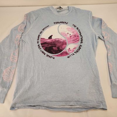 Two Dsquared2 Logo and Graphic Print Cotton T-Shirts Size S