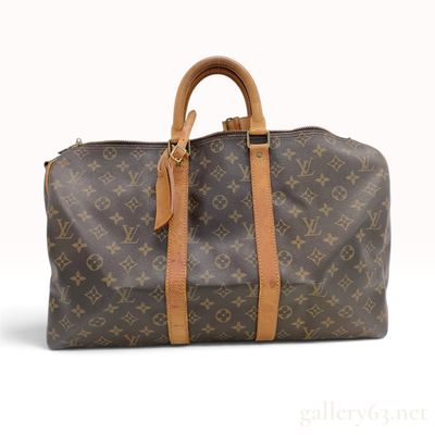Louis Vuitton Monogram Canvas Keepall 55 Duffle Bag