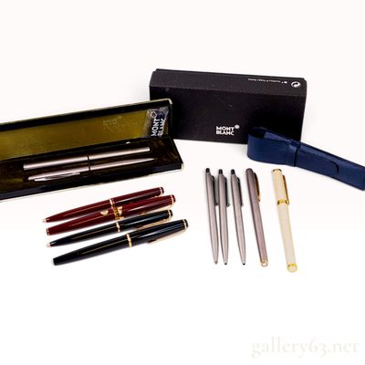 A Collection of Montblanc Noblesse and Classic Writing Instruments with Box