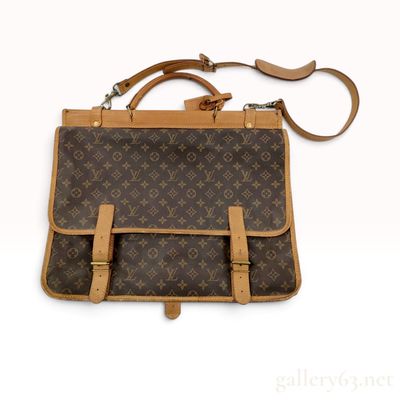 Vintage Louis Vuitton Monogram Sac Kleber Chasse Briefcase
