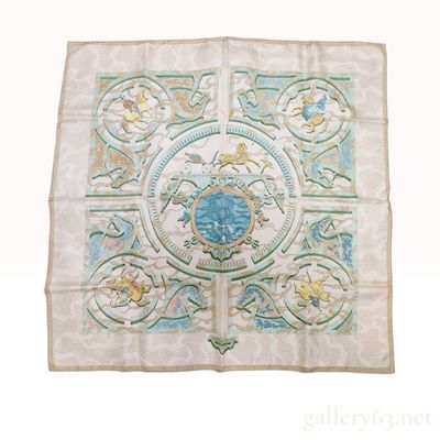 Vintage Hermes Peintre du Cheval Silk Carre 90