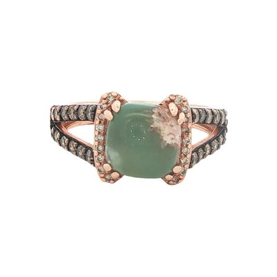 Le Vian 14K Rose Gold Peacock Jasper and Diamond Ring