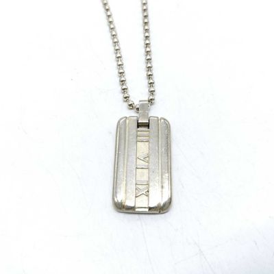 Tiffany & Co. 1837 Sterling Silver Dog Tag Necklace