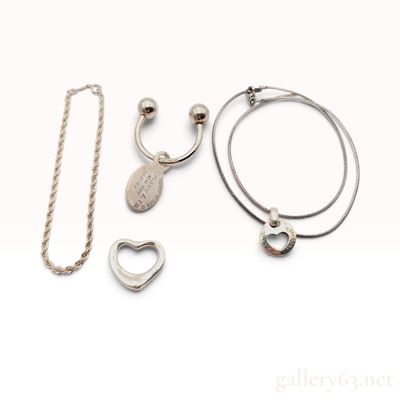 A Collection of Tiffany & Co Sterling Silver Jewelry