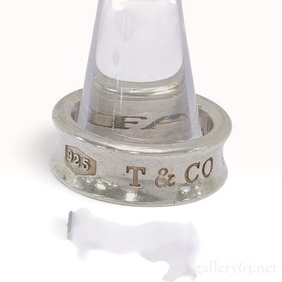 Vintage Tiffany & Co. 1837 Sterling Silver Band Ring Size 6.25