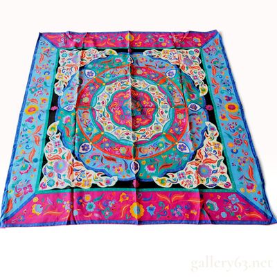 Gucci Floral Mandala Silk Scarf 90 cm