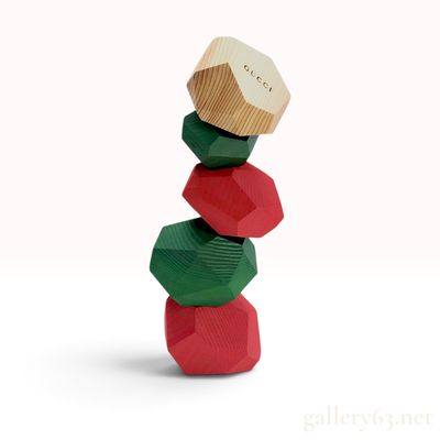 Gucci A4 Japan Tumi Ishi Wooden Balancing Blocks Set