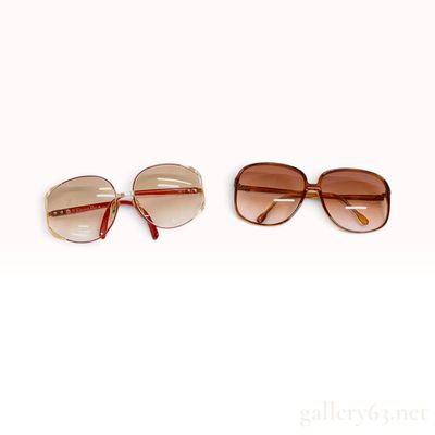 Two Pairs of Vintage Christian Dior and Anne Klein for Riviera Sunglasses