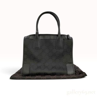 Gucci GG Monogram Nylon and Leather Tote Bag with Dust Bag