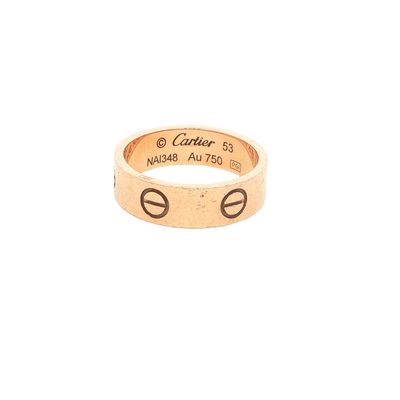 Cartier 18K Rose Gold LOVE Band