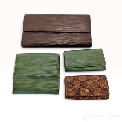 A Collection of Louis Vuitton Epi and Damier Ebene Small Leather Goods