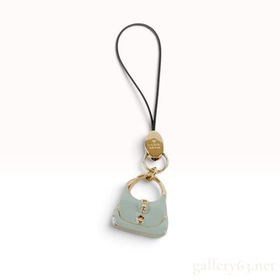 Gucci Jackie O Mini Hobo Enamel Bag Charm with Box