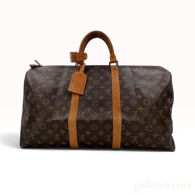 Vintage Louis Vuitton Monogram Keepall 50 Travel Bag