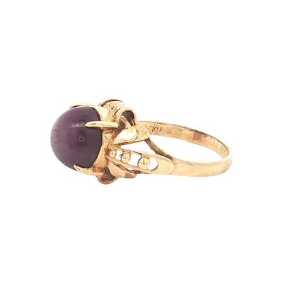 18K Gold Star Ruby Ring