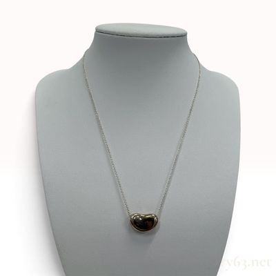Tiffany & Co. Elsa Peretti Bean Sterling Silver Pendant Necklace