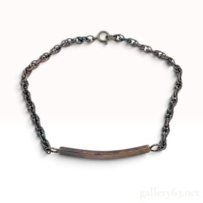 Tiffany and Co. Sterling Silver ID Bar Bracelet with Box
