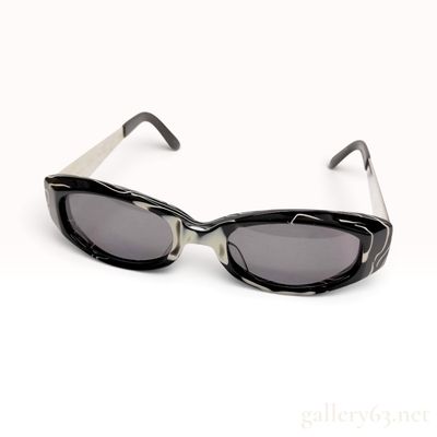 Vintage Jean Paul Gaultier 56-7204 Marble Acetate Sunglasses with Case