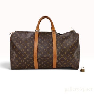 Vintage Louis Vuitton Monogram Keepall 55 Travel Bag