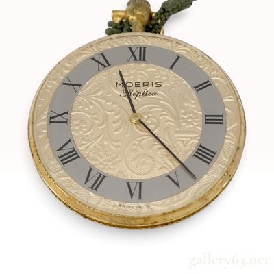 Vintage Moeris Replica Two Tone Gold Plated Manual Wind Pocket Watch