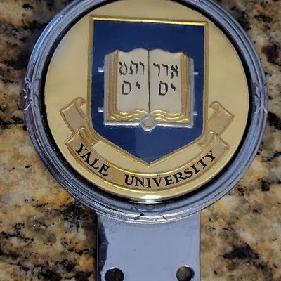 rare beaulah car grille badge emblem Yale university