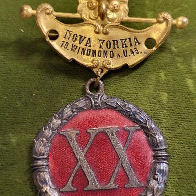 Schlaraffia NY chapter medal fraternal W Volk